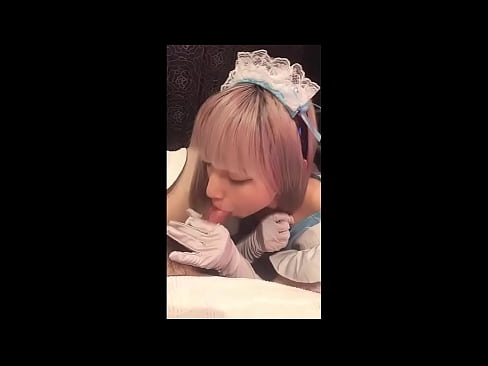 ❤️ Japanese Idol [mayuka], French maid costume, part 1, blowjob and jerk off with lotion Kanema wolaula pa ife ️❤